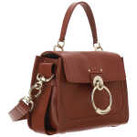 Chloe Elegant Sepia Brown Calfskin Shoulder Handbag