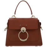 Chloe Elegant Sepia Brown Calfskin Shoulder Handbag 4