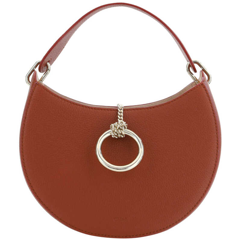 Chloé Sepia Brown Small Arlène Leather Shoulder Bag, theFeinheit