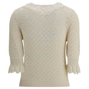Chloe Sweater With Lace Collar 2