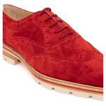 Christian Louboutin Red Suede Leather Oxfords And Derby 3