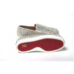 Christian Louboutin White Ab Clear Ab Roller Boat Woman Flat Sneaker 3