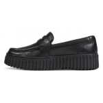 Clarks Black Leather Platform