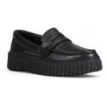 Clarks Black Leather Platform 2
