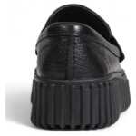 Clarks Black Leather Platform 3