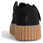 Clarks Black Suede Leather Platform 3