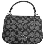 Coach Lysa Top Handle Bag Crossbody Gun Metal