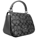 Coach Lysa Top Handle Bag Crossbody Gun Metal 4