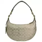 Coach Payton Signature Pvc Leather Shoulder Bag Champagne Gold 2