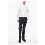 Corneliani Cc Collection 4 Pocketed Virgin Wool Pants With District Che 4