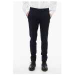 Corneliani Cc Collection Wool Pants With Satin Inserts