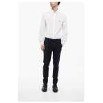 Corneliani Cc Collection Wool Pants With Satin Inserts 4