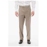 Corneliani Cool Wool Pants With Belt Loop