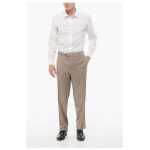 Corneliani Cool Wool Pants With Belt Loop 3