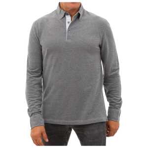 Corneliani Gray Cotton Polo Shirt