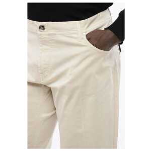 Corneliani Id Cotton Stretch Lazise 5 Pockets Pants With Belt Loops 2