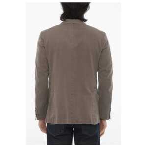 Corneliani Id Herringbone Motif Unlined 2 Button Blazer 2