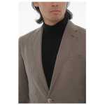 Corneliani Id Herringbone Motif Unlined 2 Button Blazer 3
