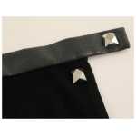 Corrado De Biase Elegant Black Wool Cotton Blend Skirt 4