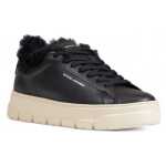 Crime London Black Leather Sneaker 3