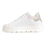 Crime London White Leather Sneaker