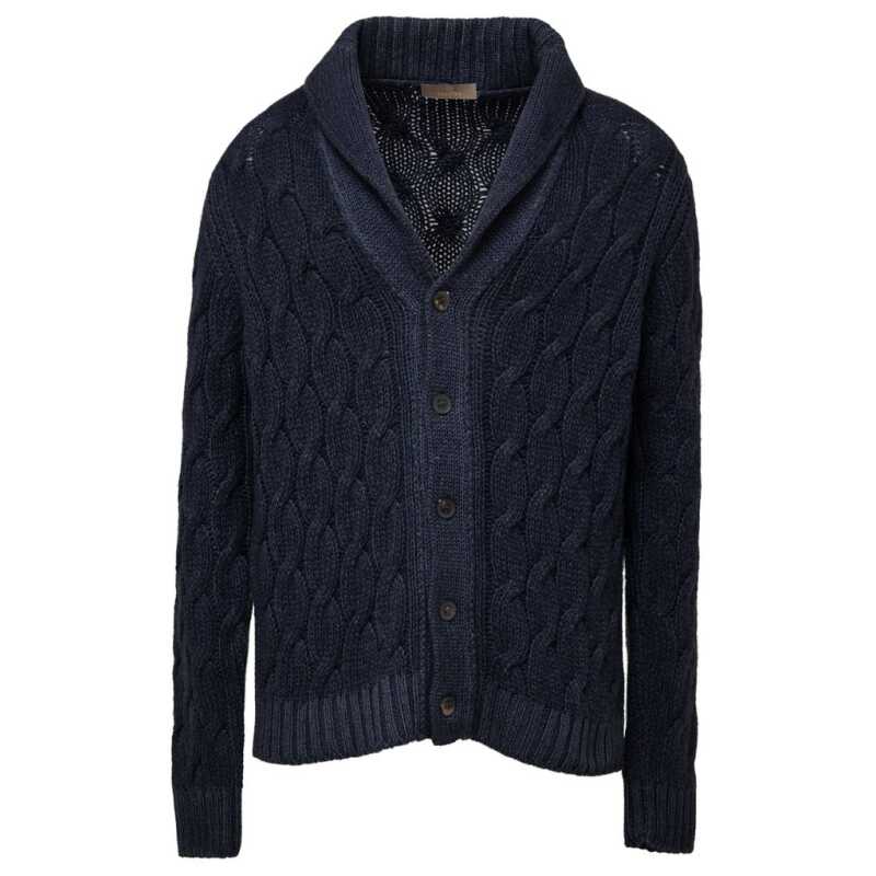 Cruciani Blue Cashmere Cardigan, theFeinheit