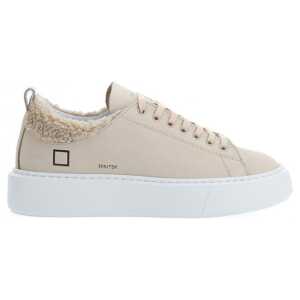 Date Beige Leather Sneaker