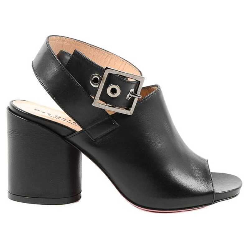 Dee Ocleppo Black Leather Sandal, theFeinheit