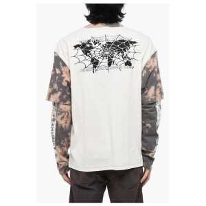 Diesel Double Layer T Wesher T Shirt With Tie Dye Effect 2