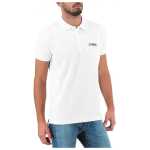 Diesel Elegant White Cotton Polo Shirt With Contrasting Logo 2