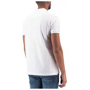 Diesel Elegant White Cotton Polo Shirt With Contrasting Logo