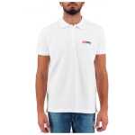 Diesel Elegant White Cotton Polo Shirt With Contrasting Logo 4