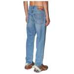 Diesel Light Blue Cotton Men Regular Fit Jean