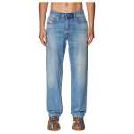 Diesel Light Blue Cotton Men Regular Fit Jean 4