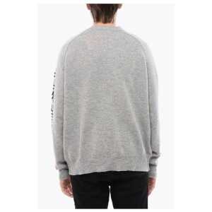 Diesel Red Tag Wool K Saria Crew Neck Sweater With Embossed Logo 2