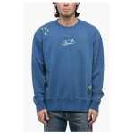 Diesel S Macs L2 Distressed Sweatshirt With Embroidered Logo