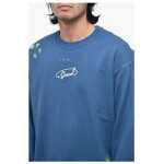 Diesel S Macs L2 Distressed Sweatshirt With Embroidered Logo 3