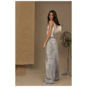Don The Fuller Elegance In Denim Chic Grey Cotton Jeans