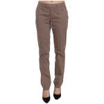Dondup Chic Brown Straight Cut Trousers