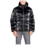 Ea7 Emporio Armani Black Polyester Jackets Coat