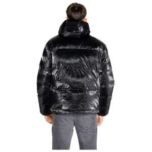 Ea7 Emporio Armani Black Polyester Jackets Coat 3