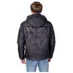 Ea7 Emporio Armani Black Polyester Jackets Coat 4