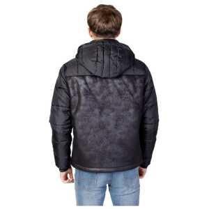 Ea7 Emporio Armani Black Polyester Jackets Coat 4