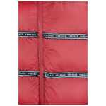 Elegant Red Versace Logo Vest With Detachable Hood 2