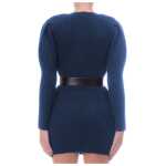 Elisabetta Franchi Blue Wool Women Dress