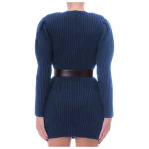 Elisabetta Franchi Blue Wool Women Dress