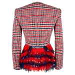 Elisabetta Franchi Red Cotton Women Blazer