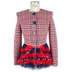Elisabetta Franchi Red Cotton Women Blazer 2