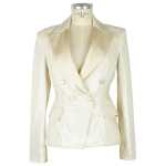 Elisabetta Franchi White Polyester Women Blazer 2
