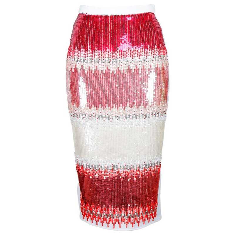 Elisabetta Franchi White Polyester Women Skirt, theFeinheit